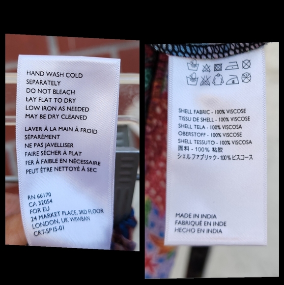 New SMALL fit XS ? women CLEOBELLA boho lounge pajama pants birds elastic waist - Picture 15 of 16